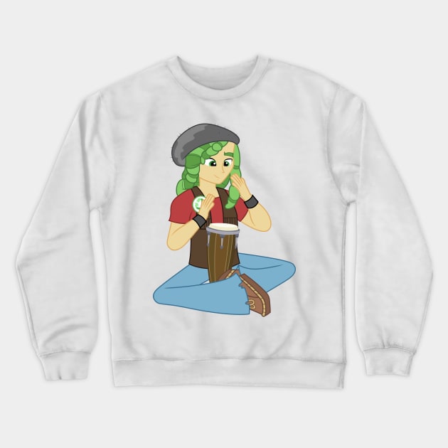 Sandalwood Drumming Crewneck Sweatshirt by CloudyGlow